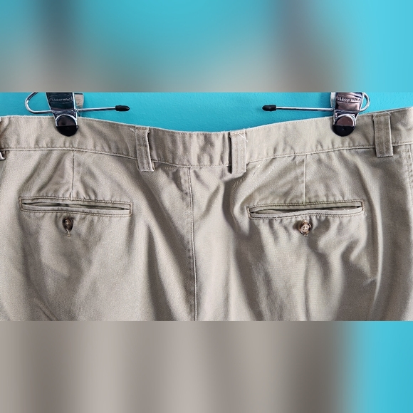 Gap Easy Fit Men's Khaki Pleated Front Pants Size 40/32 - Picture 4 of 8